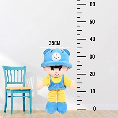 Beewee - Addie Boy Plush Soft Doll Toy Huggable (35 Cms, Yellow)