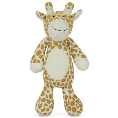Haus & Kinder Knitted Giraffe Toys For Kids-Giraffe Toy Gift For Kids, Soft Toys For Girls & Soft Toys For Boys, Toddler Toys, Toys For New Born Baby Boy And Girls, Mustard-Natural, 10X25 Cm, 1Pc