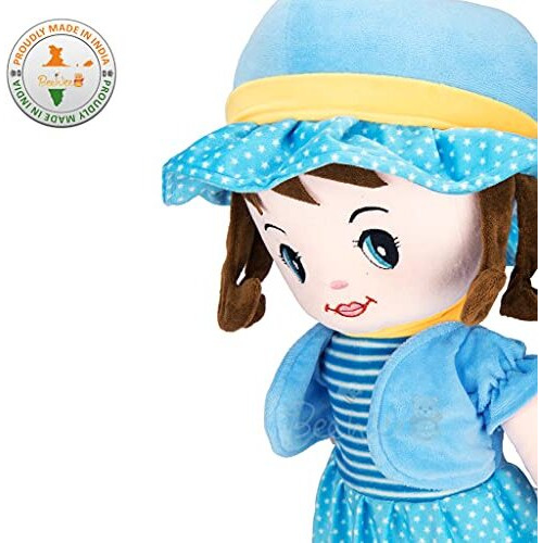 Beewee Plush Cute Super Soft Toy Huggable For Girls (Winky Doll 60 Cms, Blue)