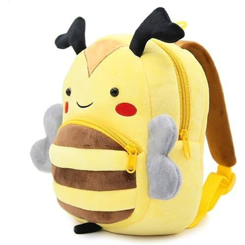 Blue Tree Kid's School Bagpack 3-5 Years 11 Litres Cartoons Soft Toy Bag Gift For Kids (Bee)
