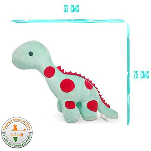 Beewee - Soft Toy Dinosaur Plush Stuffed Animal (30 Cms, Turquoise)