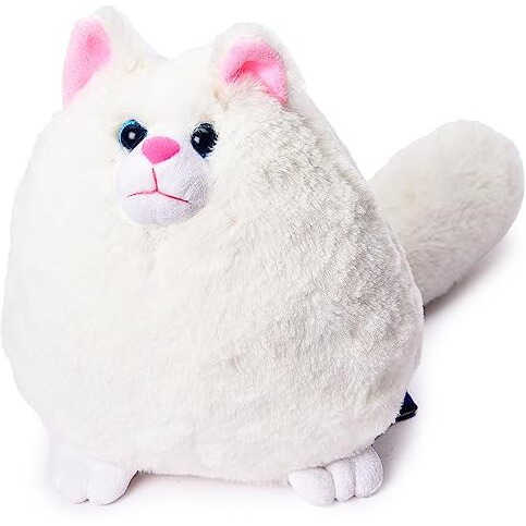 Webby Plush Cute And Adorable Fat Fluffy Glitter Eye Cat Soft Toys For Kids