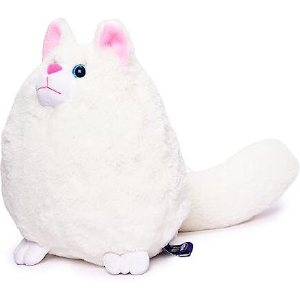 Webby Plush Cute And Adorable Fat Fluffy Glitter Eye Cat Soft Toys For Kids