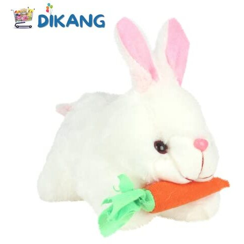 Dikang Rabbit Soft Toy For Kids | Plush Toy For Baby Boys And Girls | White, 25Cm