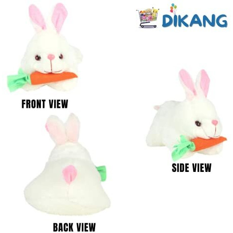 Dikang Rabbit Soft Toy For Kids | Plush Toy For Baby Boys And Girls | White, 25Cm