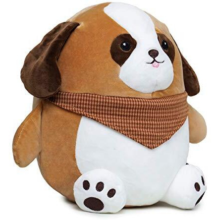 Webby Soft Animal Plush Dog Toy, Brown 30Cm