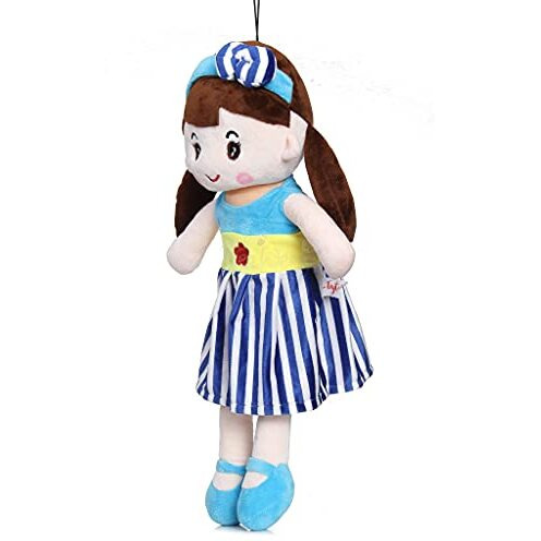 Beewee Plush Cute Super Soft Huggable Doll (Cute Doll 40 Cms, Blue)