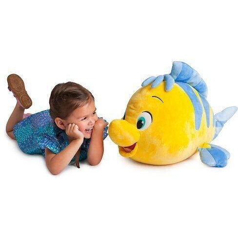 Cherubs Premium Cute The Little Mermaid Flounder Fish Stuffed Toy (Yellow, Large, 50 Cm)