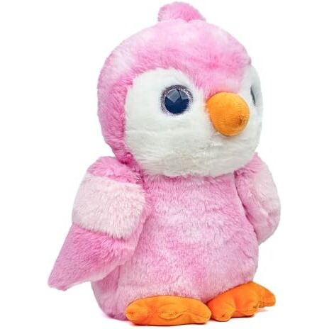 Mirada Plush Stuffed Animal 28Cm Glitter Eye Parrot - Tie Dye Pink