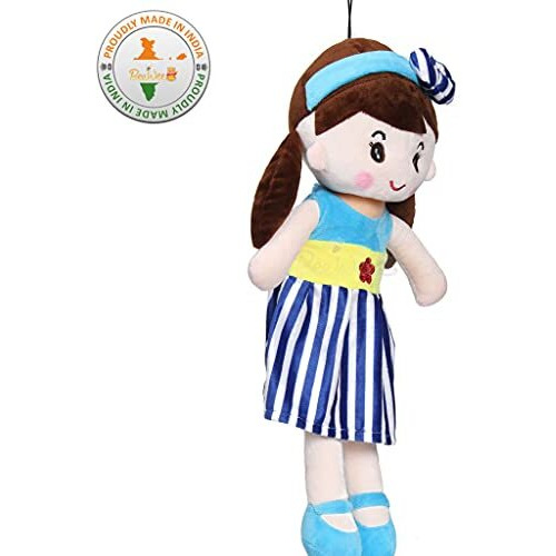 Beewee Plush Cute Super Soft Huggable Doll (Cute Doll 60 Cms, Blue)