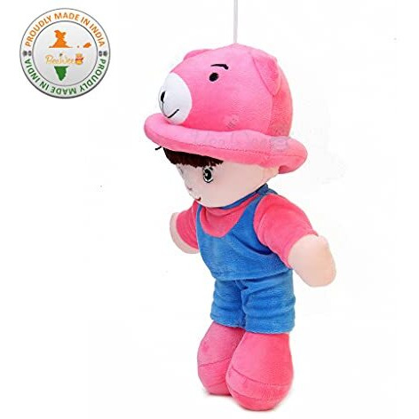 Beewee - Addie Boy Plush Soft Doll Toy Huggable (35 Cms, Pink)