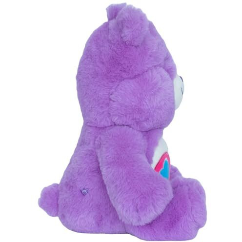 Mirada Care Bears Share Bear - Purple Plushie Perfect Stuffed Animal, Birthday Gift, Super Soft And Cuddly  Good For Girls And Boys, Collectors - 35Cm