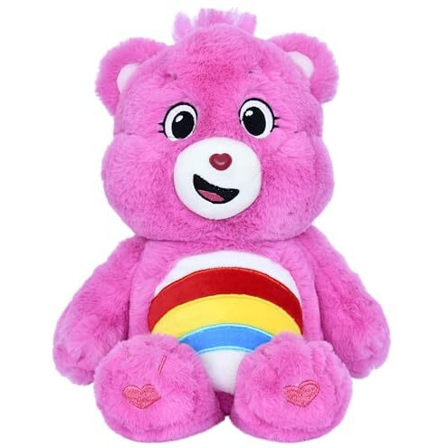 Mirada Care Bears Cheer Bear - Pink Plushie Perfect Stuffed Animal, Birthday Gift, Super Soft And Cuddly  Good For Girls And Boys, Collectors - 35Cm
