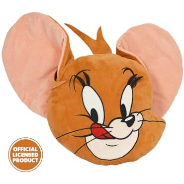 Mirada Brown Plush Stuffed Cute Jerry Soft Toy Cushion/Pillow - 42Cm