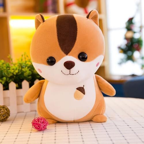 Webby Plush Cute Squirrel Soft Toys | Adorable Stuffed Animal | Birthday Gift For Kids - 25 Cm