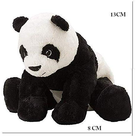 Ikea Soft Toy Panda, 13 Cm-Multi Color