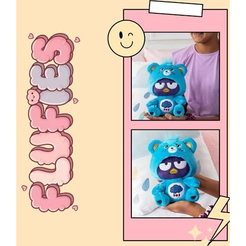 Fusked Flufies Plush Soft Toys For New Born Baby And Baby Boy - Soft And Easy Wash Plush - Huggable Plush Toys For Girls And Boys - Soft Toy For Home Dcor (Maru Bear As Grumpy Bear)