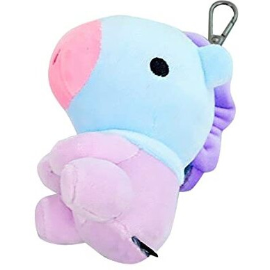 Kawaii Kart | Bts Bt21 Baby Sitting Plushy Soft Toy With Metal Hook | Bt21 Toy Gift Statue Merchandisefor Bts Army And Kpop Lovers (Size - 12 Cm) (Mang)