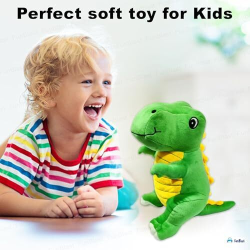 Funblast Cute Dinosaur Soft Toy  30 Cm Stuffed Dinosaur For Kids, Stuffed Plush Toys, Animal Figure Soft Toys For Girls, Boys, Kids, Huggable Plush Toys, Home Decor Soft (Multicolor) (30 Cm)