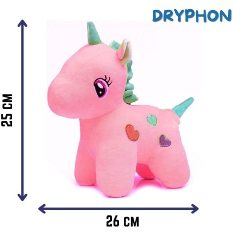 Dryphon Unicorn Soft Toys | Unicorn Toys For Kids | Soft Toys For Baby Girl | Soft Toys For Babies | Soft Toys For Boys And Girls (Pink, 25 Cm)