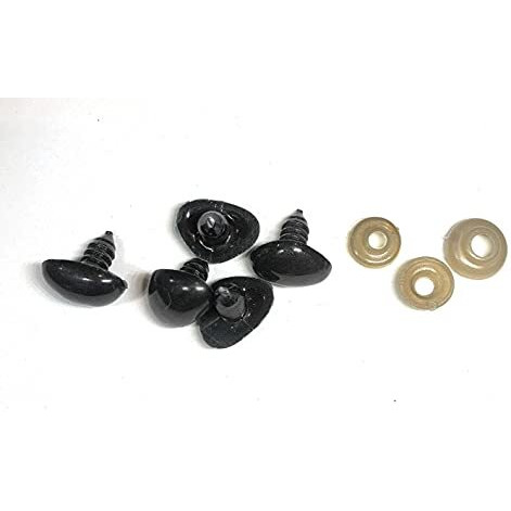 My Yarnery Safety Nose For Soft Toys/Screw Nose For Making Soft Toys (Teddy Bear) (Black, T2)