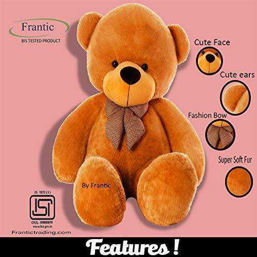 Frantic Soft Stuffed Lovable Hugable Non-Toxic Fabric Cute Teddy Bear For Birhtday/Anniversary/Valantine Day(Brown_5.5 Feet)