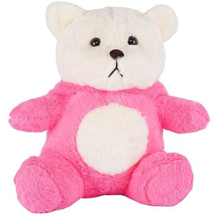 Fluffybliss Hooded Teddy Bear Plush Toy | Soft & Cute Stuffed Animal Toy For Hugging For Kids & Loved Ones - Dark Pink 45Cm