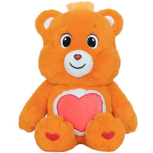 Mirada Care Bears Tenderheart Bear - Orange Plushie Perfect Stuffed Animal, Birthday Gift, Super Soft And Cuddly  Good For Girls And Boys, Collectors - 35Cm