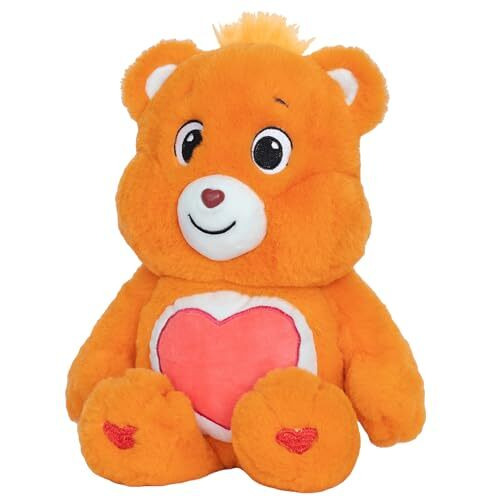 Mirada Care Bears Tenderheart Bear - Orange Plushie Perfect Stuffed Animal, Birthday Gift, Super Soft And Cuddly  Good For Girls And Boys, Collectors - 35Cm