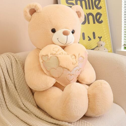 Storescent 4.5Ft Teddy Bear Soft Toy | Premium Imported Fabric With Embroidery - Stuffed Plush Toy For Boys & Girls For Kids & Loved Ones -Beige