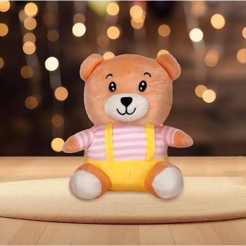 Cute Teddy Bear Soft Toy For Baby Girls & Kids, Stuffed Plush Teddy Bear For Girls, Huggable & Ultra-Soft, For Kids Birthday & Special Occasions (Brown, 30 Cm)