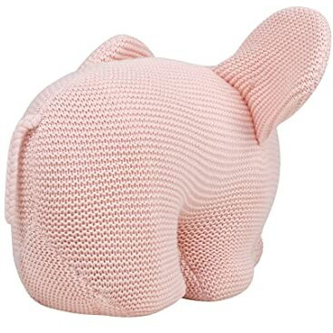Pluchi Cotton Knitted Plush Toy Stuffed Animal Suitable For Babies & Kids (Misty Rose)