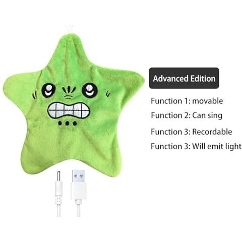 Ji And Ja Rechargeable Toys Talking Star Baby Toys For Kids Star Toys Can Sing Wriggle & Singing Recording Repeat What You Say Funny Education Toys For Children Playing Home Decor For Kids (Multi)