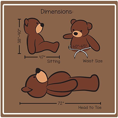 Toybulk Teddy Bear, Teddy Bear 6.5 Feet For Girls, Soft Toys For Girls, Big Tedd Y Bear, Toys For Girls,Girlfriend/Husband, (6.5 Feet, Purple)