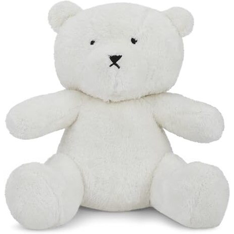 Haus & Kinder Knitted Teddy Bear For Kids - Soft Plush Toy For Boys And Girls, Toddlers, Newborns - Natural, 10X25 Cm