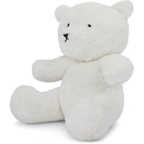 Haus & Kinder Knitted Teddy Bear For Kids - Soft Plush Toy For Boys And Girls, Toddlers, Newborns - Natural, 10X25 Cm