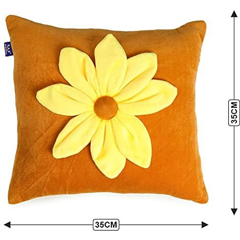 Webby Plush Flower Soft Toys Stuffed Toy For Kids, 35Cm (Brown)