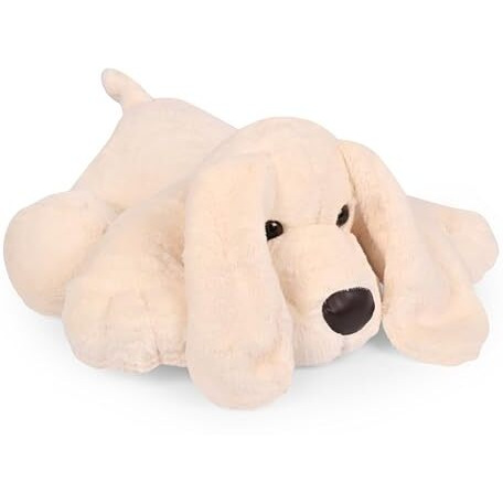 Besties Cute White Dog Soft Toy For Girls/Kids | Huggable Dog With Long Ears | Soft Stuffed Plush Animal 35 Cm (White)