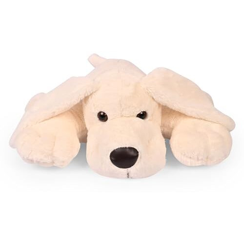 Besties Cute White Dog Soft Toy For Girls/Kids | Huggable Dog With Long Ears | Soft Stuffed Plush Animal 35 Cm (White)