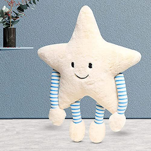 Lattice Star Pillow With Arm & Leg, Plush Stuffed Toy Doll For Boys And Girls