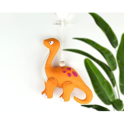 Agd Handmade Brontosaurus Hanging Ornament, Dinosaur Kid Room Decor, Birthday Party Return Gifts, Dino Baby Shower Theme, Children Bedroom (Brontosaurus Dinosaur)