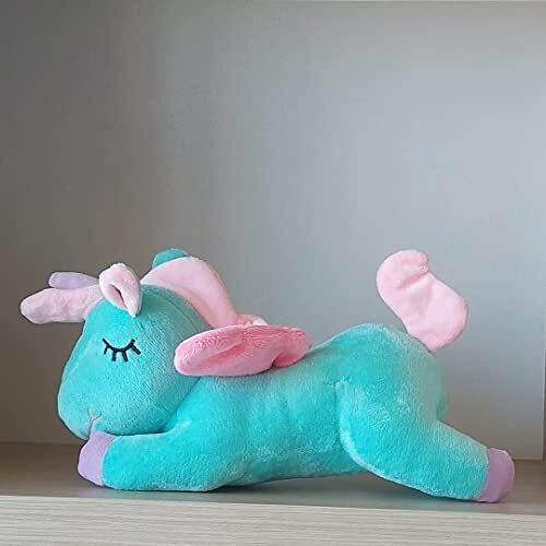 Webby Funny Unicorn Stuffed Animal Plush Soft Toy, Green 30Cm