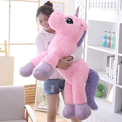 Adora Big Size Soft And Cuddly Stuffed Toy For Baby Boys And Girls - Pink Color (100 Cm)