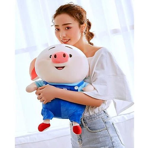 Cherubs Huggable Premium Piglet Cartoon Soft Plush Toy Kids Girls Valentines Gift (Large 42Cm)