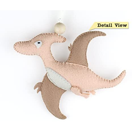 Agd Handmade Pterosaur Dinosaur Hanging Ornament, Dinosaur Kid Room Decor, Birthday Party Favour, Dinosaur Baby Shower Diwali Gift, Children Bedroom (Pterosaur Dinosaur)
