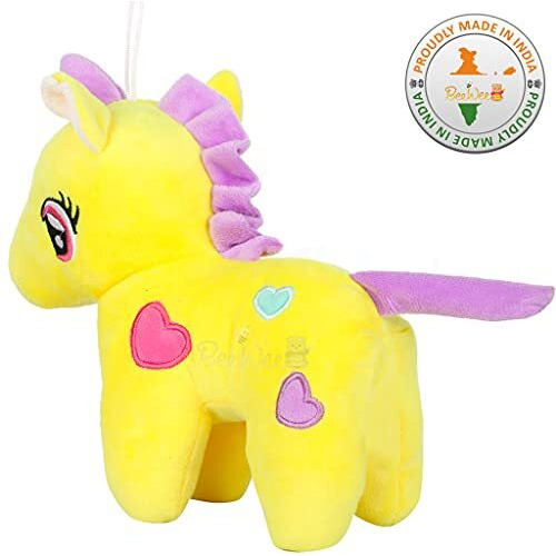 Beewee - Soft Toy Plush Stuffed Animal (Fairy Unicorn, 25 Cms, Yellow)