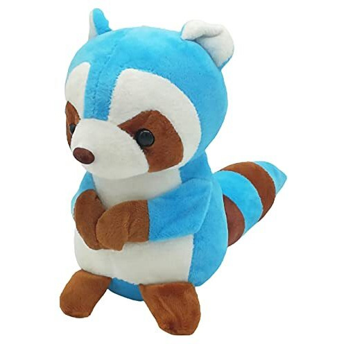 Kanthan Raccoon Plush Stuffed Animals Soft Toys For Kids, Blue, 28 Cm