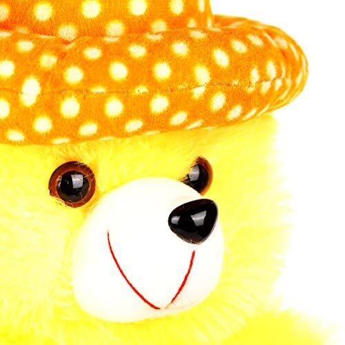 Fclues Store Cap Teddy Bear Soft Toy | Birthday Gift For Girls/Wife, Boyfriend/Husband, Soft Toys Wedding For Couple Special, Baby Toys Gift Items Set Of 2 (Ylred)