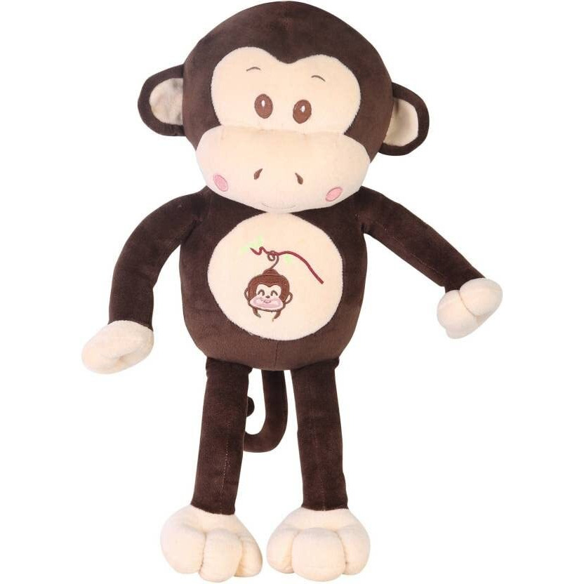 Dearjoy Monkey Plush Pillow For Babies And Soft Toy For Kids (Brown, 55 Cm)