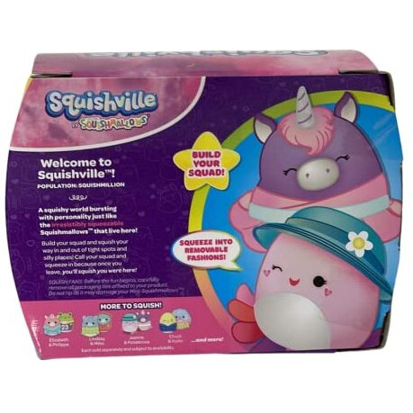 Squishmallow Squishville Character 2-Packs Sqm0228-Collect Them All-Official Kellytoy (Jeanne & Ponderosa)